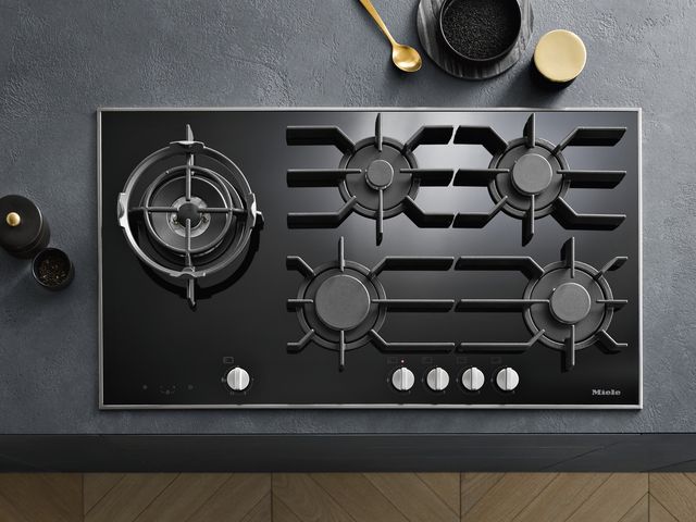 Miele 36" Black Gas Cooktop-2