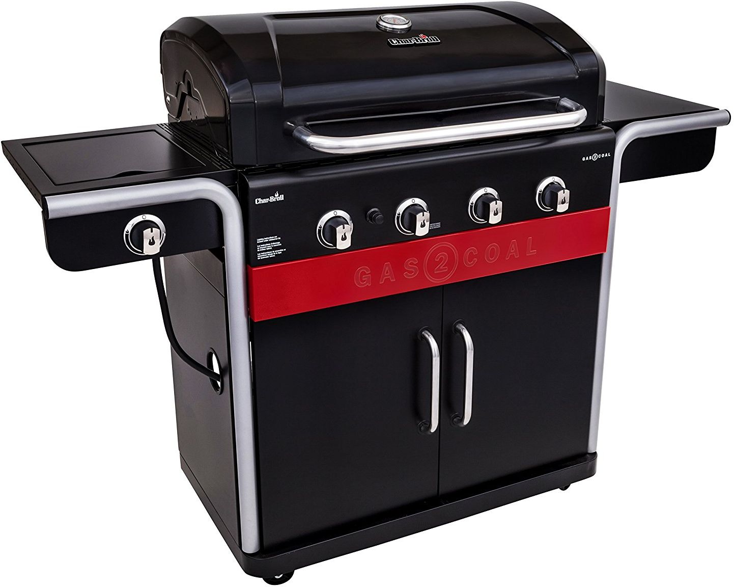 Char-Broil GAS2COAL Hybrid 4-Burner Grill - Thumbnail 4