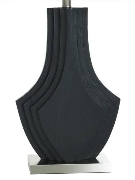 Stylecraft Matte Black Layered Table Lamp -3