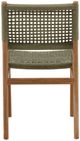 Dovetail Furniture Francisca 2-Piece Green/Natural Faux Rattan/Wooden Outdoor Dining Chair Set-3