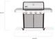 Weber® Genesis S-415 4-Burner Stainless Steel Freestanding Liquid Propane Grill-1