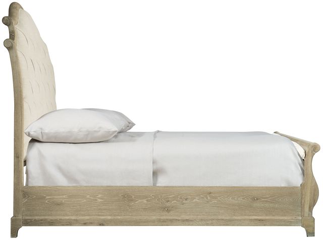 Bernhardt Rustic Patina Upholstered Queen Sleigh Bed-3