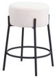 Zuo® Modern Blanche 2-Piece Black/Ivory Counter Stool Set-0