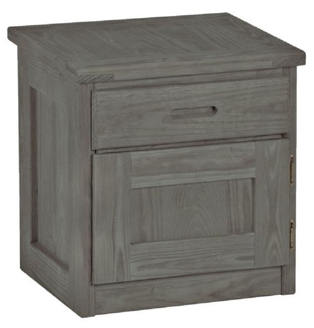 Crate Designs™ Furniture Graphite 24" Nightstand with Lacquer Finish Top Only-0