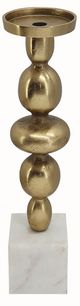 A & B Home Gold/White 20" Candle Holder-0