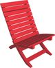 Unwasted® Ease Red Plastic Outdoor Accent Chair-0