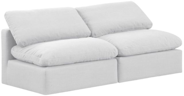Meridian Furniture Indulge 2-Piece White Sofa-0