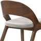 Armen Living Polly Walnut Dining Accent Chairs-4