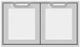 Hestan® AGSD Series 36" Froth Outdoor Double Storage Doors-0