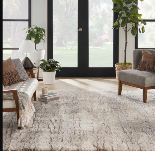 Nourison Home™ Dreamy Shag Ivory Beige 5'x7' Area Rug-1