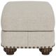 Flexsteel® Patterson Silver Driftwood Ottoman with Nailhead Trim-2