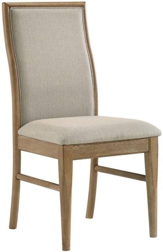 Coaster® Adina Barley/Distressed Light Brown Upholstered Dining Side Chair-0