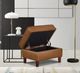 Hydeline® Bella Cognac Brown Ottoman-2