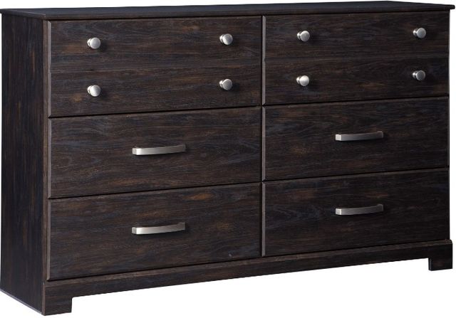 Signature Design by Ashley® Reylow 6-Piece Dark Brown Queen Bookcase Bed Set-2