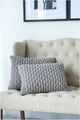 A & B Home Taupe 14"x20" Knit Throw Pillow-1