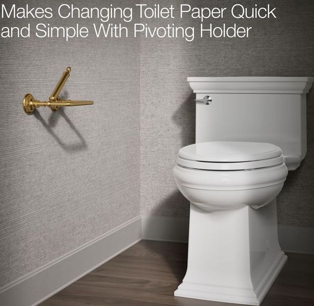 KOHLER® Artifacts® Polished Chrome Pivoting Toilet Paper Holder-2