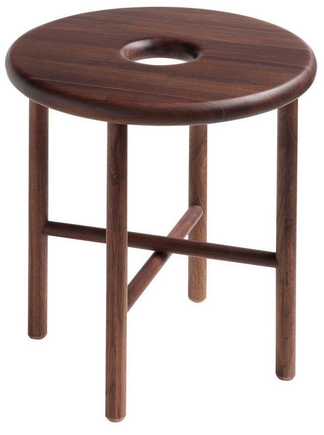 Moe's Home Collection Namba Walnut Brown Stool-1