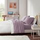 Olliix by Intelligent Design Purple Queen Cotton Blend Jersey Knit All Season Sheet Set-4