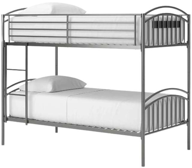 Signature Design by Ashley® Lanceburg Gray Youth Twin/Twin Bunk Bed with Ladder-3
