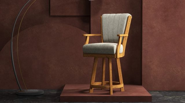 Chromcraft Customizable Cameron Swivel Bar Height Dining Stool-1