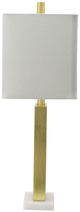 A & B Home Gold/White Lamp-0