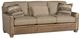 King Hickory Customizable Benson Leather and Fabric Studio Sofa-0