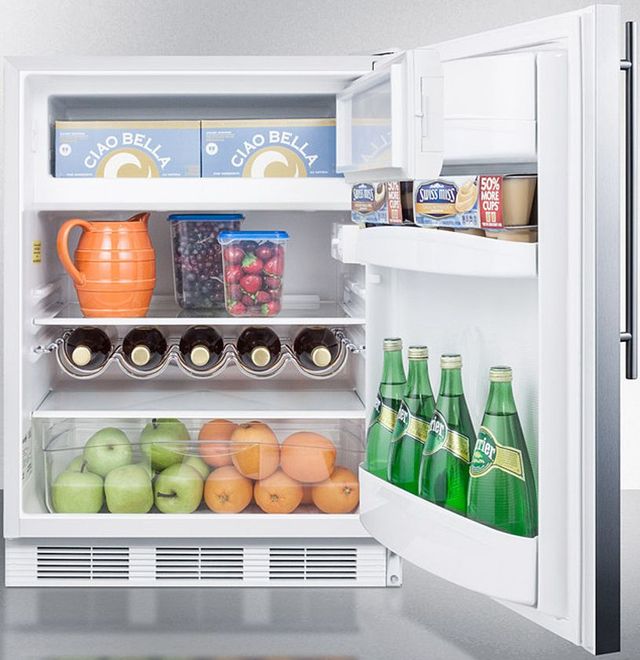 Summit® 24" 5.1 Cu. Ft. Stainless Steel Compact Refrigerator-3