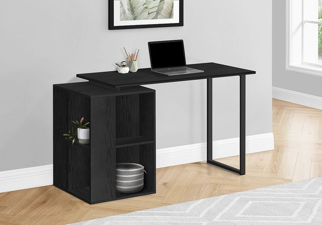 Monarch Specialties Inc. Black Oak Desk-2
