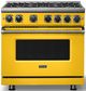 Viking® 7 Series 36'' Daffodil Pro Style Natural Gas Range-0
