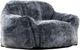Primo™ International Sealy® Tore Rabbit Fur Blue Steel Bean Bag Chair-0