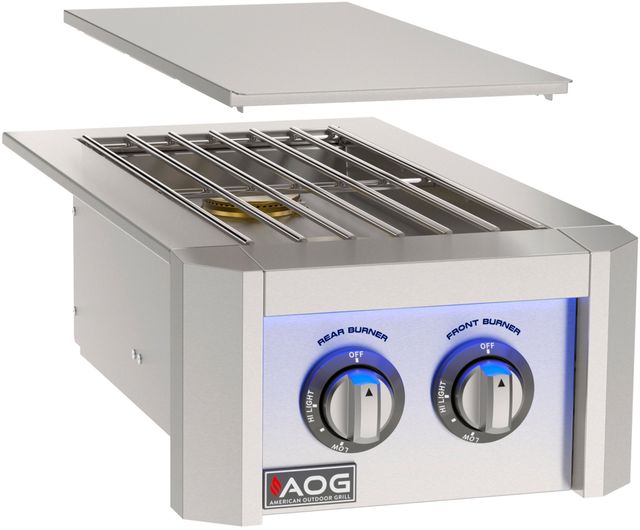 American Outdoor Grill L Series Stainless Steel Built In Gas Double Side Burner-0