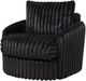 Coaster® Sarco Black Upholstered Swivel Arm Chair-3