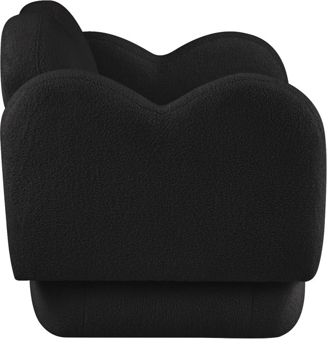 Meridian Furniture Bloom Black Teddy Fabric Accent Chair-2