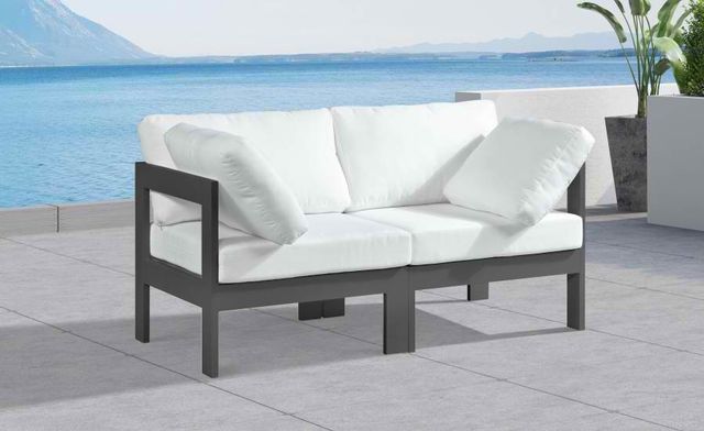 Meridian Furniture Nizuc White Outdoor Patio Modular Sofa-4