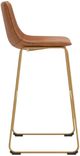 Signature Design by Ashley® Ciabori Brown/Gold Tall Upholstered Bar Stool-2
