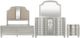 New Classic® Home Furnishings Reflections 4-Piece Silver California King Panel Bedroom Set-0