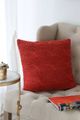 A & B Home Orange 18"x18" Cable Knit Throw Pillow-4