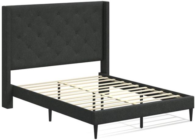 American Wholesale Furniture Carrington Gray King Upholstered Bed-2