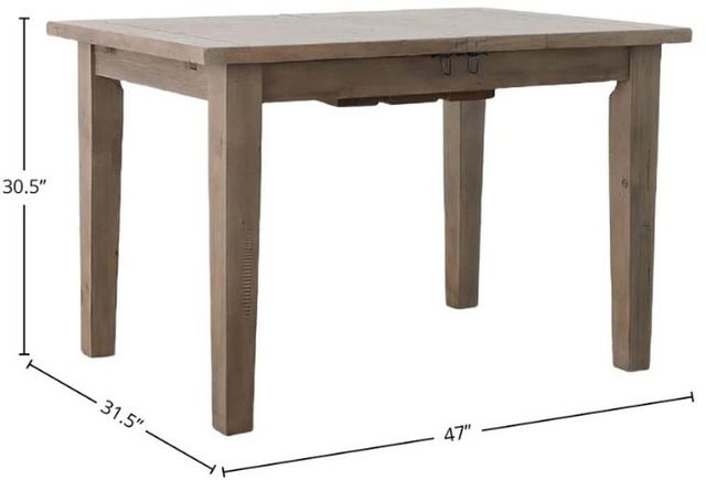 LH Home Irish Coast Sundried Small Extension Dining Table-1