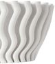 Currey & Company White Ripple Vase-3