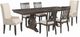 Elements International Stone 6-Piece Cream/Smokey Walnut Dining Set-0