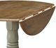 John Thomas Furniture® Dining Essentials Hickory Round Drop Leaf Table Top with Stone Pedestal Base-2