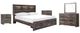 Signature Design by Ashley® Drystan 5-Piece Brown Rustic King Storage Bed Set-0