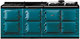 AGA™ Classic R7 210 83" Salcombe Blue Pro Style Dual Fuel Range-0