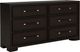 Riverside Furniture Lydia Dark Cabernet Six Drawer Dresser-0