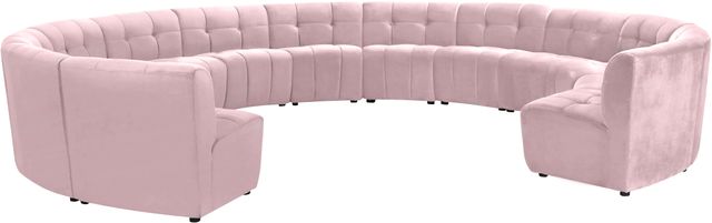 Meridian Furniture Limitless 13-Piece Pink Velvet Modular Sectional-2