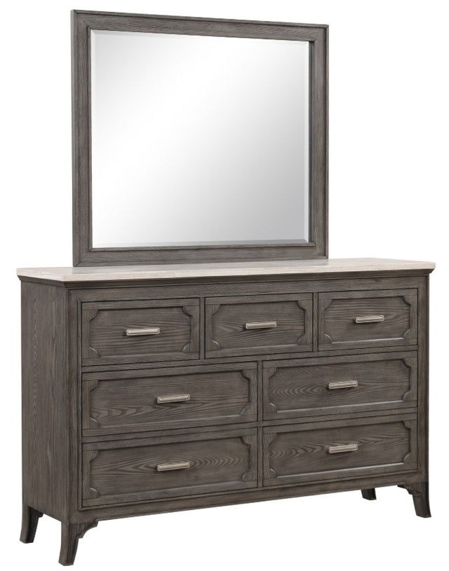 New Classic® Home Furnishings Lisbon 4-Piece Gray Queen Bedroom Set-3