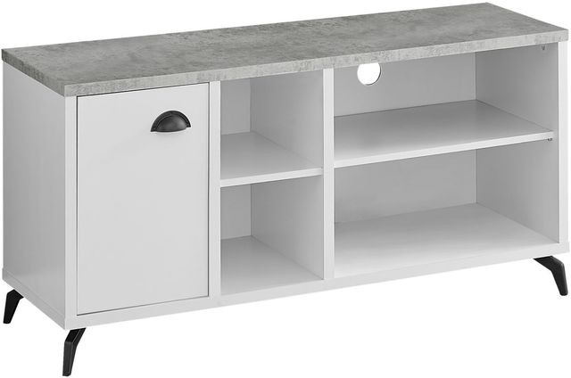 Monarch Specialties Inc. Grey/White Tv Stand-0