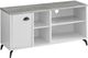 Meuble de téléviseur de Monarch Specialties - Blanc/Gris-0