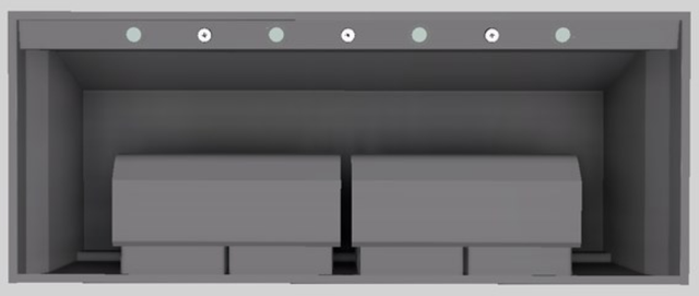 Vent-A-Hood® Designer Series 60" Gunsmoke Wall Mounted Range Hood-3